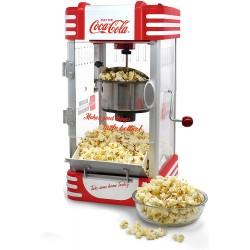 Salco Coca-Cola Popcornmaschine antihaftbeschichteter Behälter auch für süßes oder salziges Popcorn geeignet
